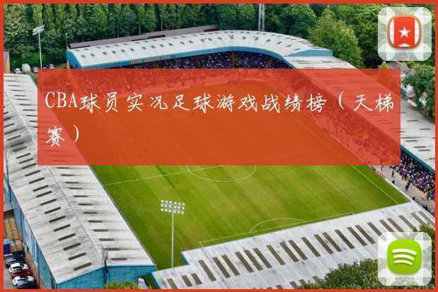 CBA球员实况足球游戏战绩榜（天梯赛）